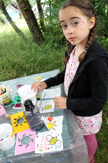 Faerie Camp, Prayer Flags, Oona McOuat, Salt Spring Island, oonamcouat.com